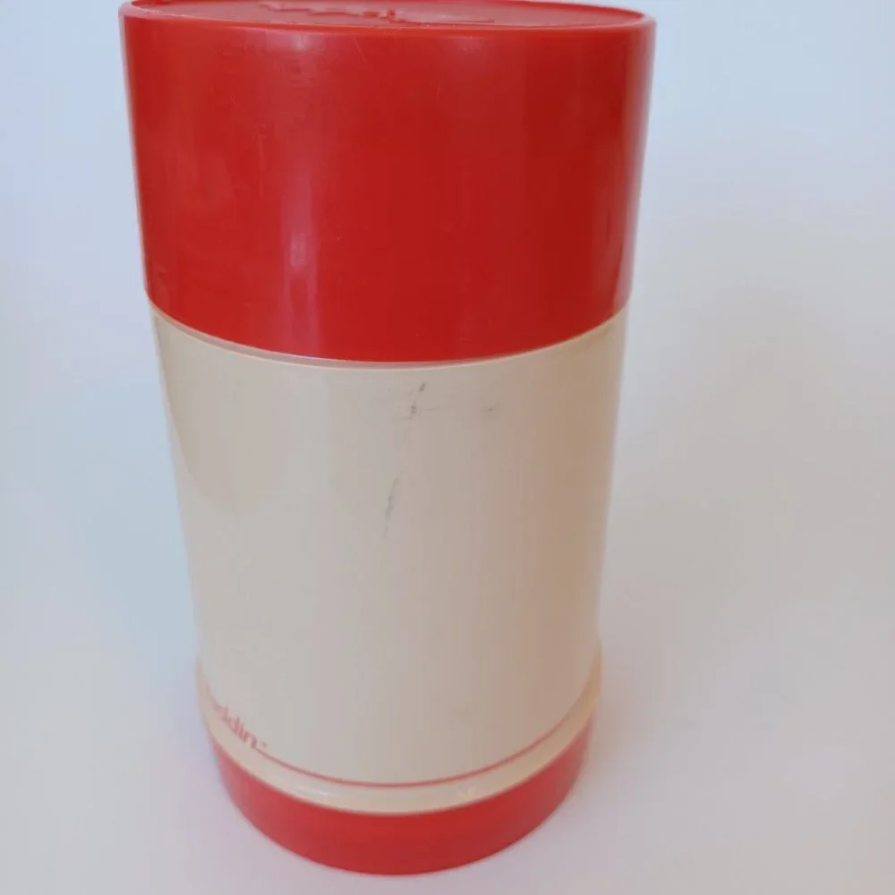Aladdin Vintage Thermos Classic Red Wide Mouth